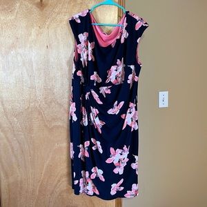 Never worn brand new dress navy and hot pink beautiful dress